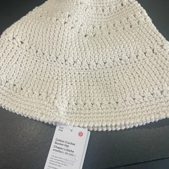 Lululemon Athletica Cream Crochet Bucket Hat☀️SOLD OUT🌴 - Picture 5 of 6
